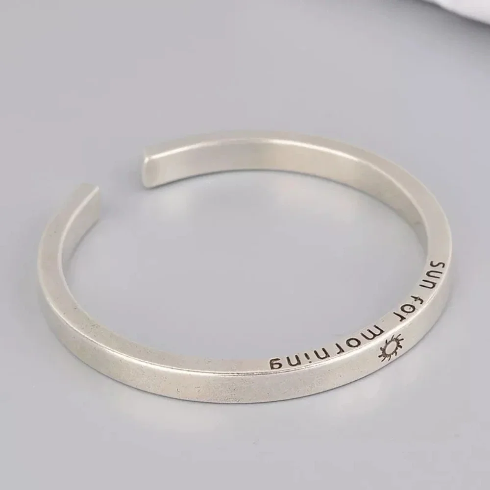 NEW Heavy Star Engraved Cuff Bracelet | 18k Gold‎ Plated